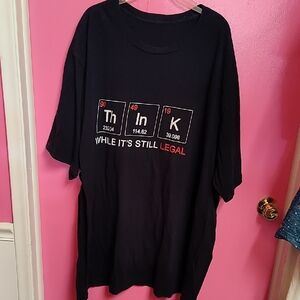 Gildan Black 5XLT Cotton Tee